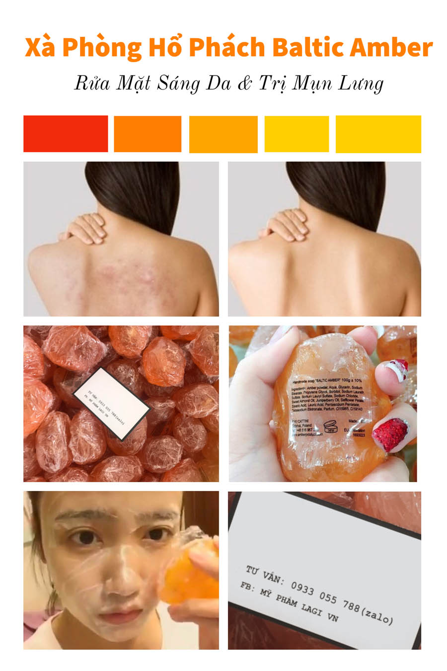 Xà phòng hổ phách Baltic Amber