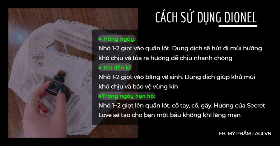 Cách Dùng Nước Hoa Vùng Kín Dionel